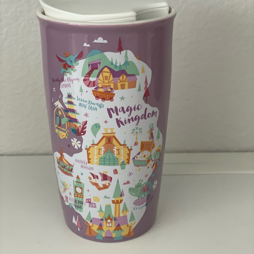 Starbucks limited edition magic kingdom map tumbler